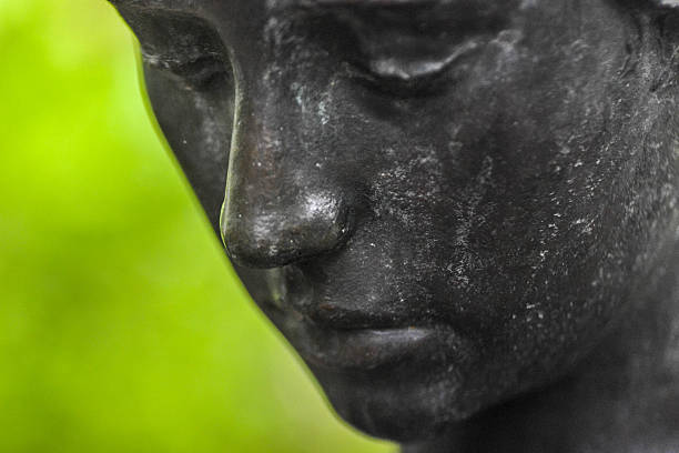 istock Portrait of metal sculture 519915627