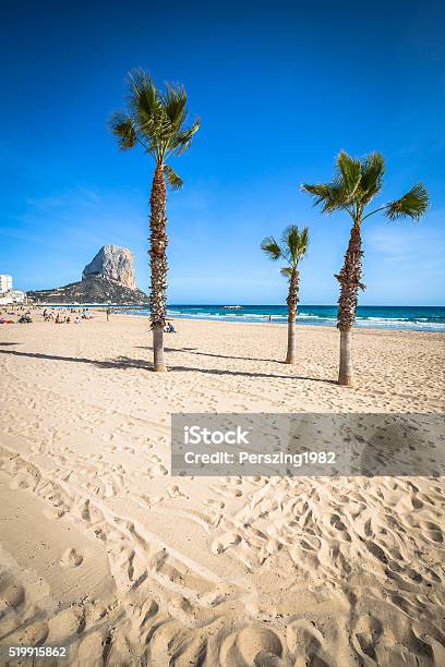 Calpe Alicante Arenal Bol Beach Mediterranean Sea In Spain Stock Photo - Download Image Now