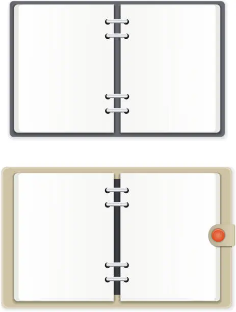 Vector illustration of Notebooks