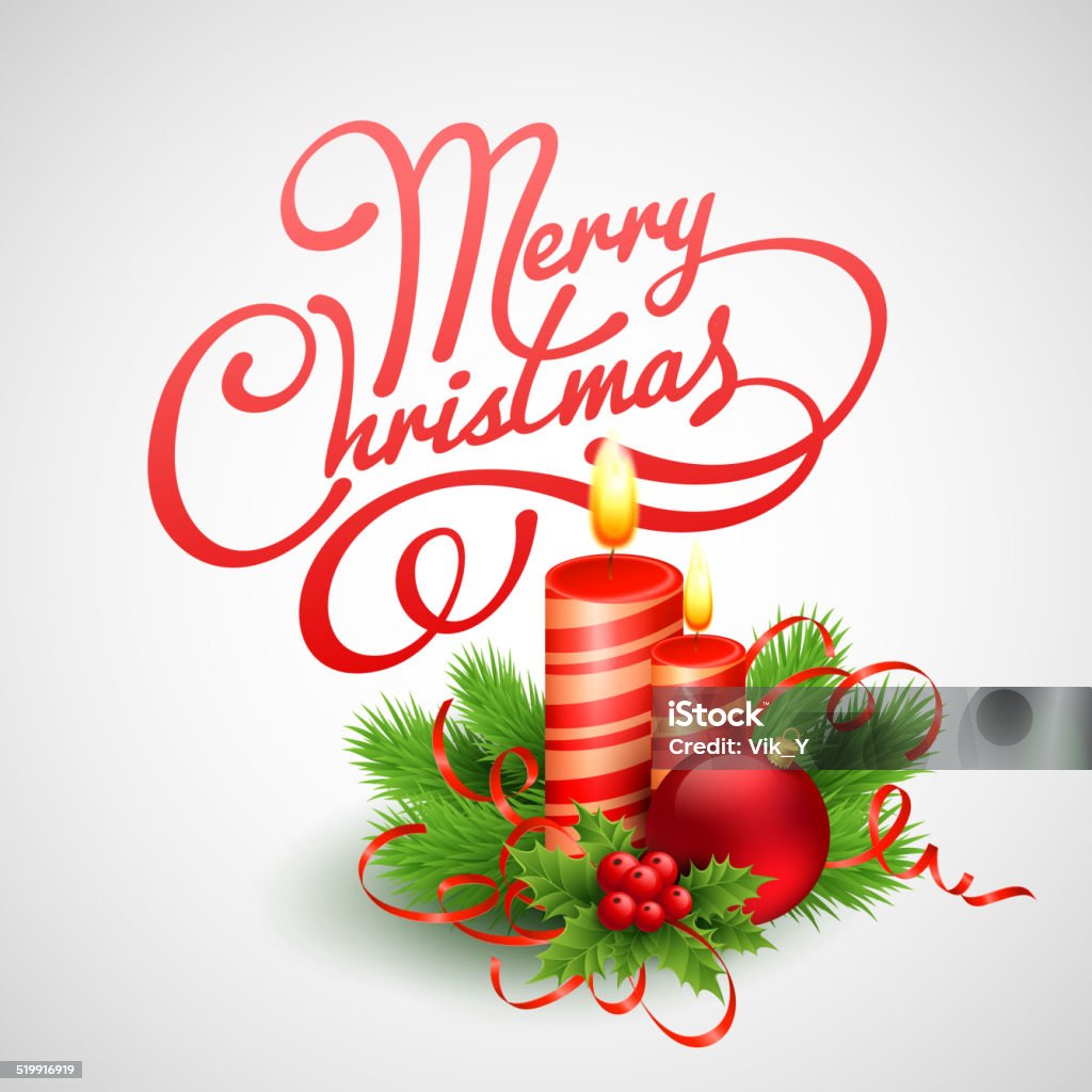 Tarjeta de felicitación de Navidad.  Ilustración vectorial - arte vectorial de Adorno de navidad libre de derechos