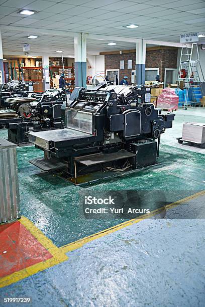 An Oldie But A Goodie Stock Photo - Download Image Now - Large, Printing Press, Activity