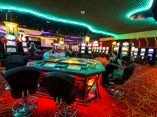 istock Young people in Casino at opening time 519918024