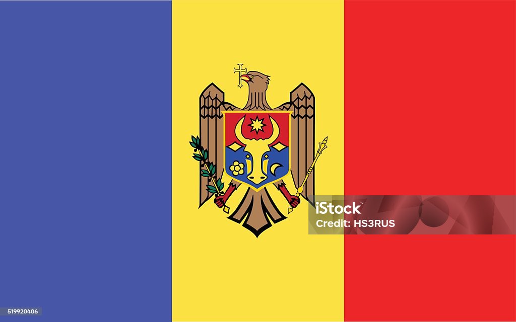 Moldova flag Moldova stock vector