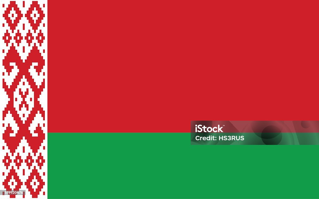 Bandiera della Bielorussia - arte vettoriale royalty-free di Bielorussia