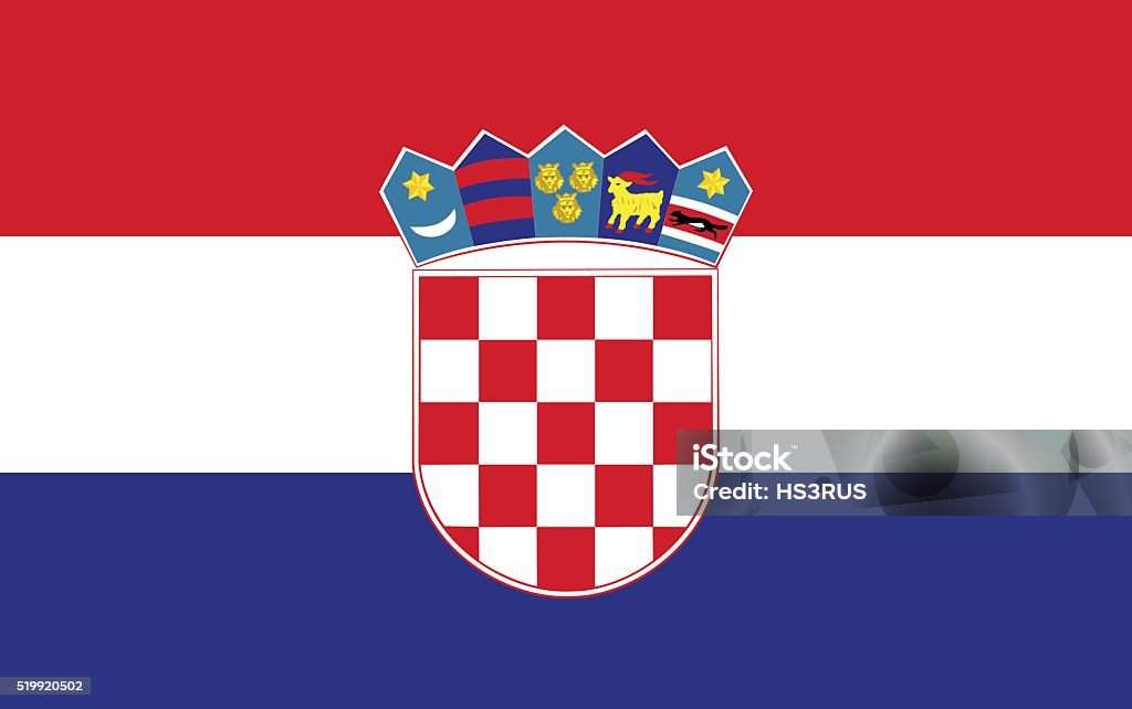 Флаг Хорватии - Векторная графика Хорватия роялти-фри