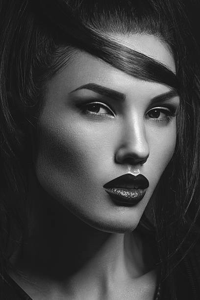 istock Girl with dark lips 519928960