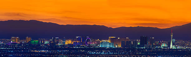 istock Las Vegas Strip Panoramic at Sunset 519936295