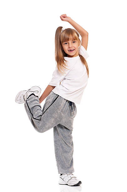 istock Little girl dancing 519936511