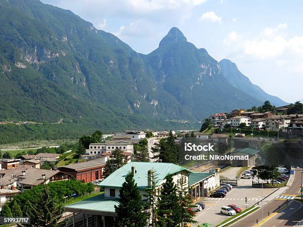 Longarone Village Aerial Italy Stock Photo - Download Image Now - Aerial View, Awe, Beauty