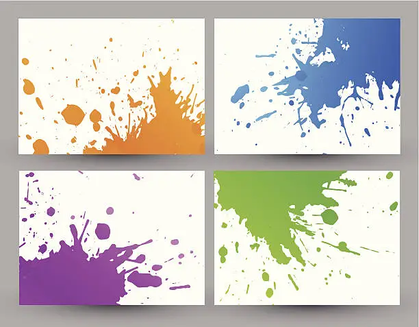 Vector illustration of Colorful grunge backgrounds