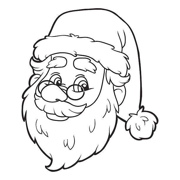 Coloring book (Santa Claus) Coloring book (Santa Claus) december clipart pictures stock illustrations