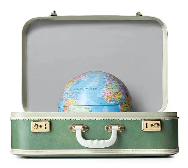 Photo of Suitcase with globe