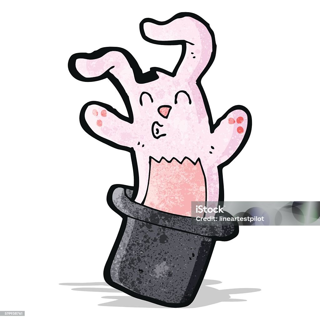 Tricky Cartoon Rabbit Rabbit In Hat Trick Cartoon Stock Illustration - Download Image Now ...