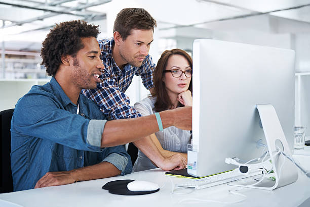 istock Giving the manager a run-down of their project 519939475
