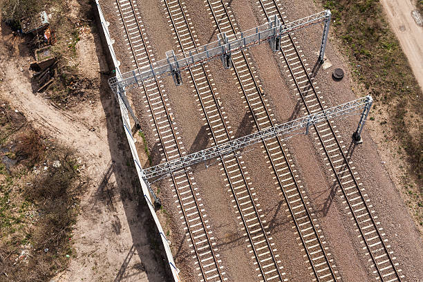 istock aerial view of railway tracks 519957602
