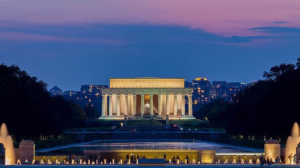istock Lincoln memorial at night time. 519957748