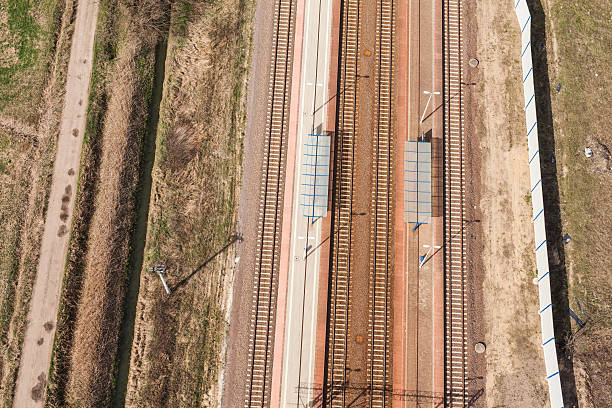 istock aerial view of railway tracks 519958220