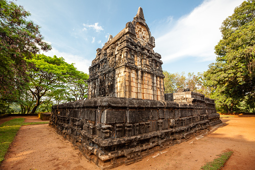 Nalanda Gedige,  ancient complete stone building near Matale, Sri Lanka