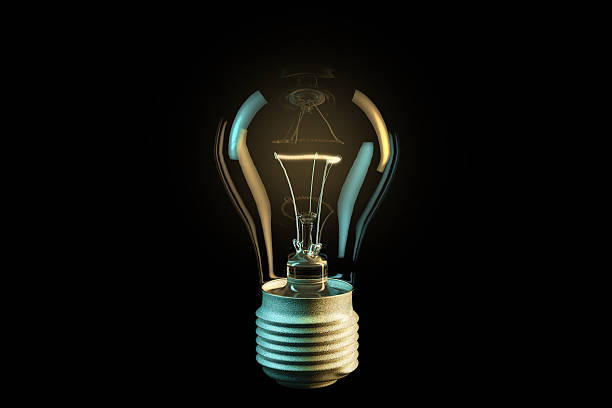 istock Digital illustration of lighting electric bulb 519960578