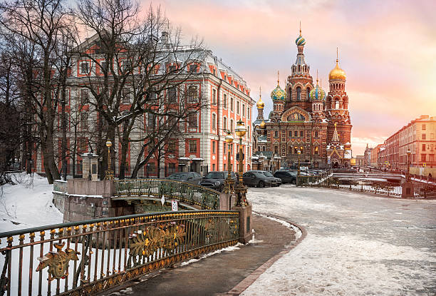 istock Beautiful evening at the Savior on Spilled Blood 519961896