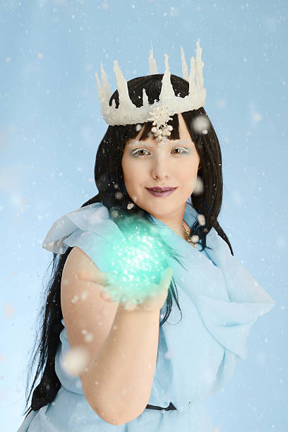 istock ice queen with ball of energy 519967026