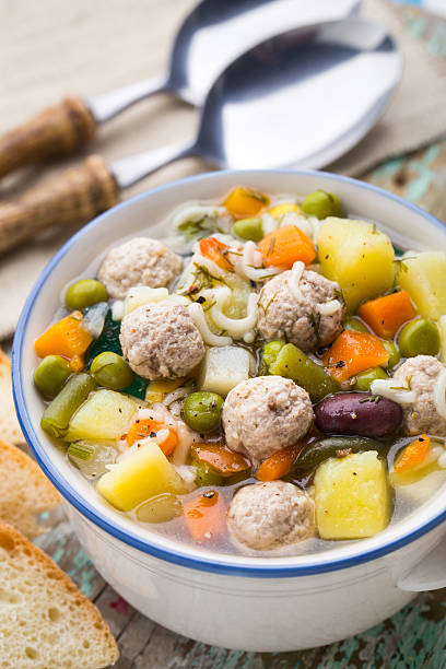 istock Meatball soup with vegetables 519971957