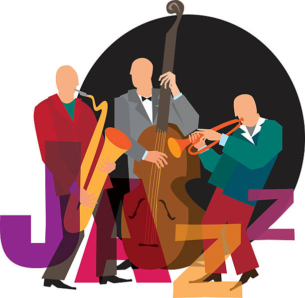 illustrations, cliparts, dessins animés et icônes de de jazz - black bass illustrations