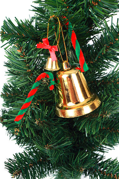 istock Christmas bells and  Tree on white background 17 519974033