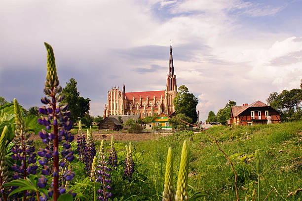 istock Holy Trinity catholic church, Gervyaty, Belarus 519974391