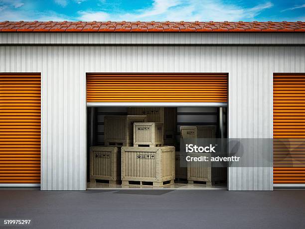 Personal Storage Unit Stock Photo - Download Image Now - Door, Storage Compartment, Storage Room