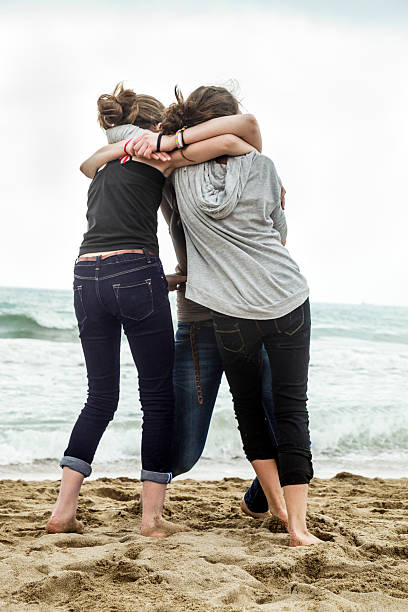istock Group of children friends, hugging 519977419