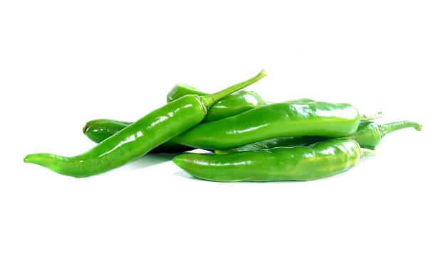 istock Green peppers isolated on white 519978479