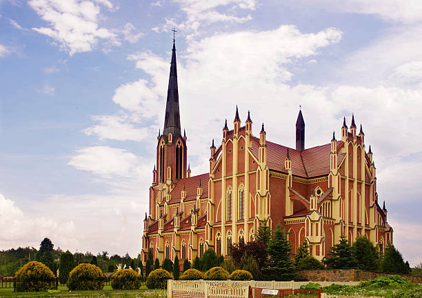 istock Holy Trinity catholic church, Gervyaty, Belarus 519996933