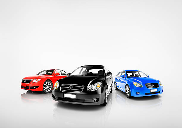istock Collection of 3D Colourful Modern Cars 519998317