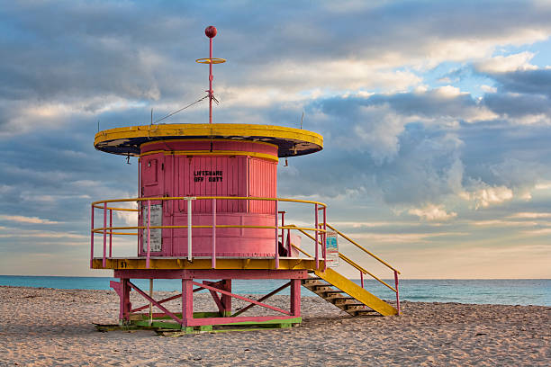 istock Life guard station on South Beach 519998507