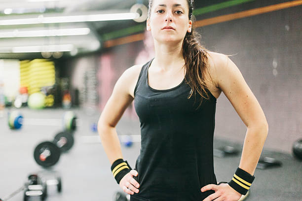 istock Young tough woman looking at camera. 519999511