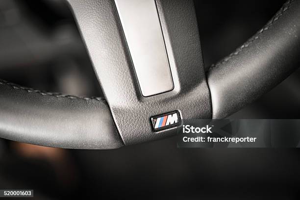 Bmw Steering Wheel Of The New 2 Series Coupe Stock Photo - Download Image Now - BMW, Black Color, Car