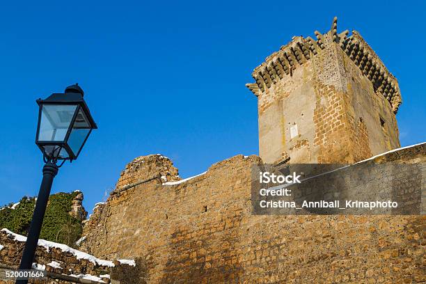 Castle Of Borgia In Nepi In Italy Stock Photo - Download Image Now - Snow, Viterbo Province, Etruscan