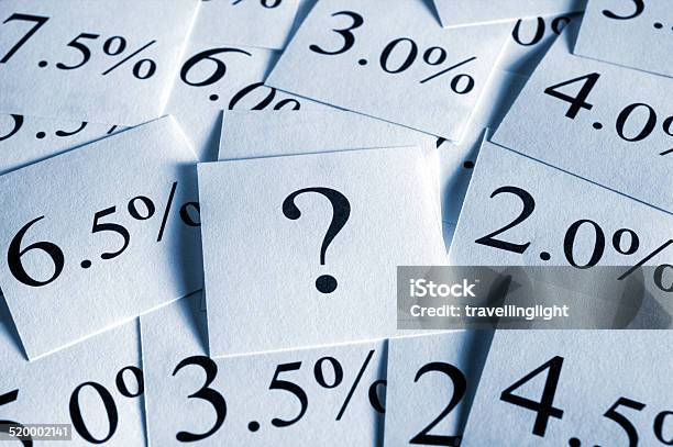 Interest Rate Stock Photo - Download Image Now - Interest Rate, Variation, Question Mark