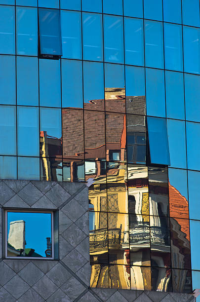 istock Abstract image as a reflection in a glass, Vienna downtown 520002439