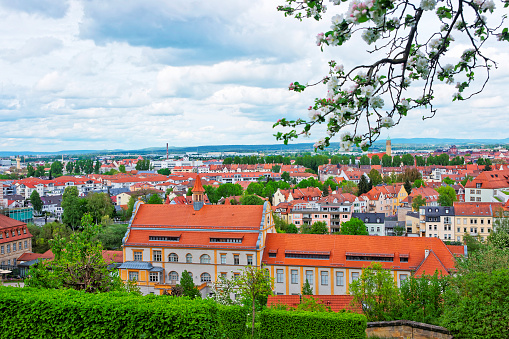 Panoramic view of Bamberg city center