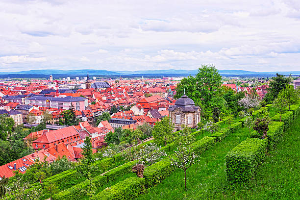 Panoramic view on Bamberg city center