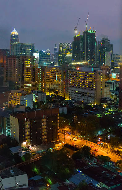 istock Residential districts of Bangkok at night 520006140