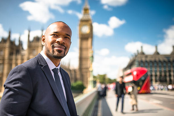 istock Businessman portrait in London 520014506