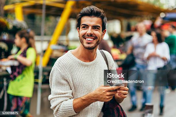 Texting Stock Photo - Download Image Now - 20-29 Years, Adult, Bag