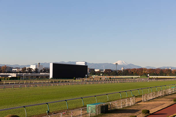 hipódromo de tokio en japón - tokyo racecourse fotografías e imágenes de stock