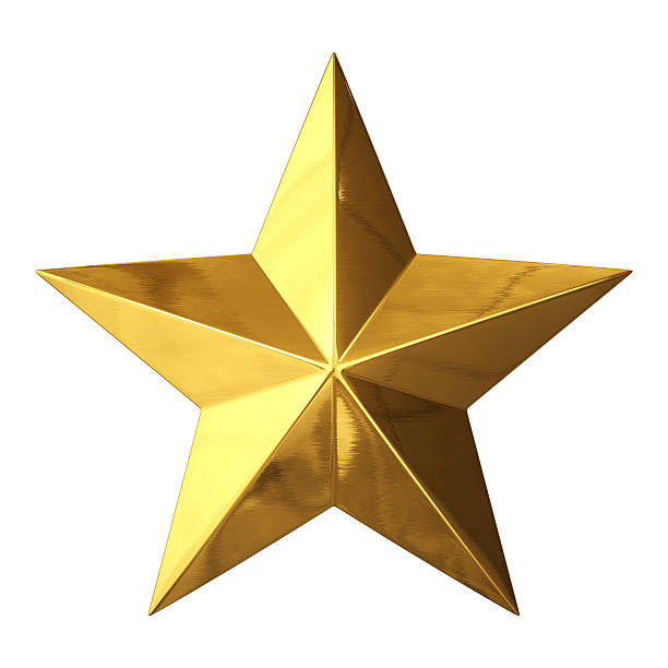 Gold Star Stock Photo - Download Image Now - Star - Space, Star