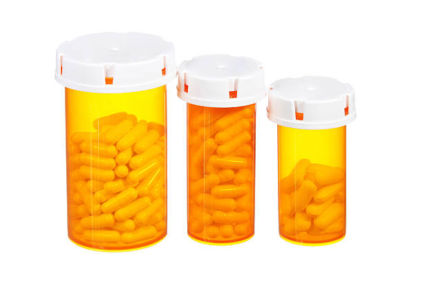 istock Pills bottles isolated. Medical 520019945