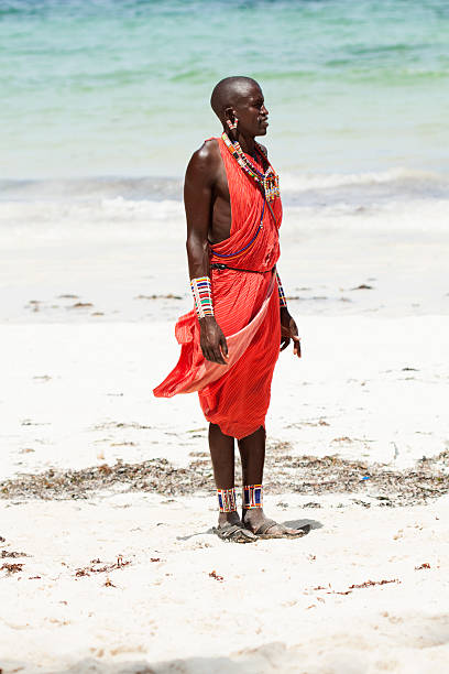 istock Portrait of young man as Massai warior 520020207