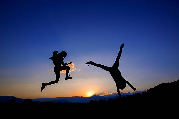 istock Happy Girl Jumping On 520021629